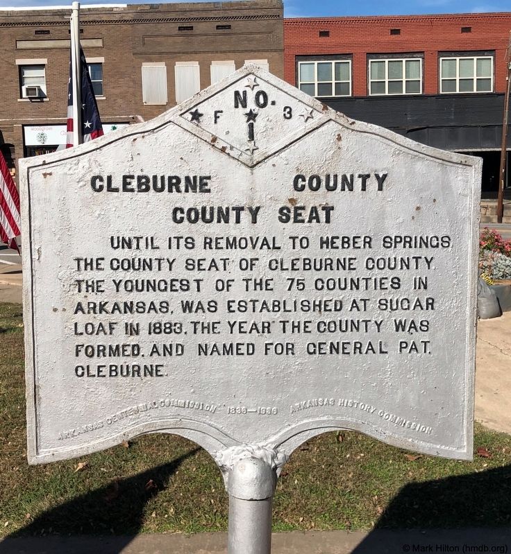 Cleburne County Marker image. Click for full size.