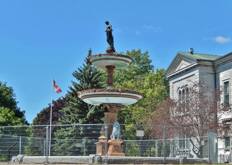 Kirkpatrick Fountain (<i>east side • view from marker</i>) image. Click for full size.