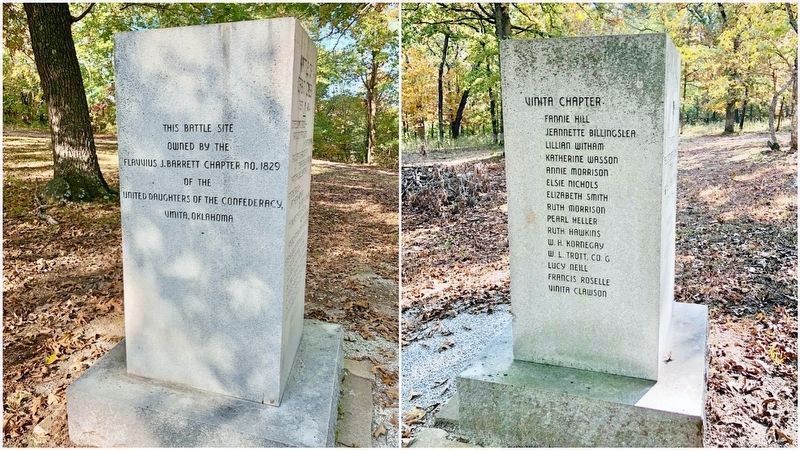Confederate Soldiers Monument, sides 3 & 4 image. Click for full size.