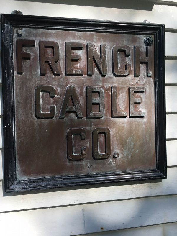 French Cable Co Sign image. Click for full size.