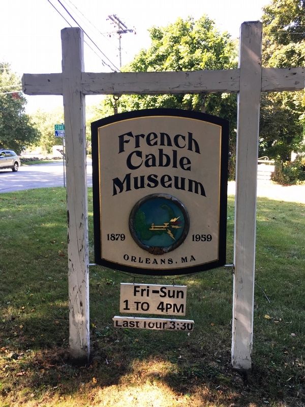 French Cable Museum Sign image. Click for full size.