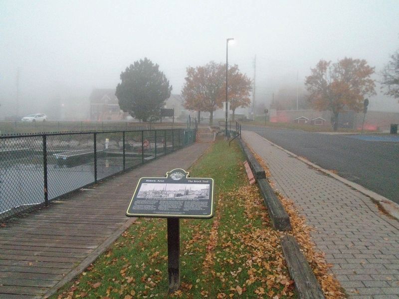 A view of Brockville from the waterfront CPR Docks Marker. Click for full size. A view of Brockville from the waterfront CPR Docks Marker image. Click for full size.