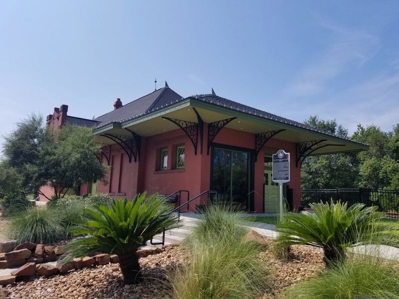 Orange Southern Pacific Depot Marker. Click for full size. Orange Southern Pacific Depot Marker image. Click for full size.
