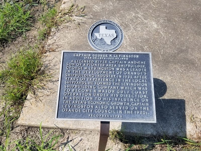 Captain George M. Levingston Marker image. Click for full size.