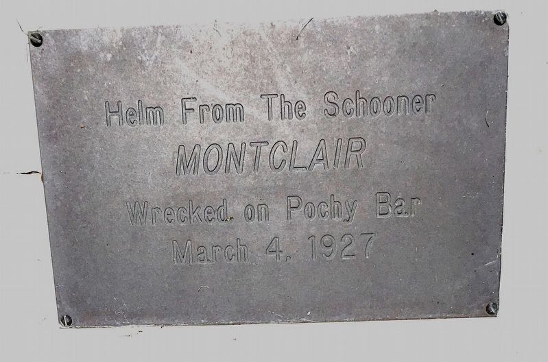 The Schooner Montclair Marker image. Click for full size.