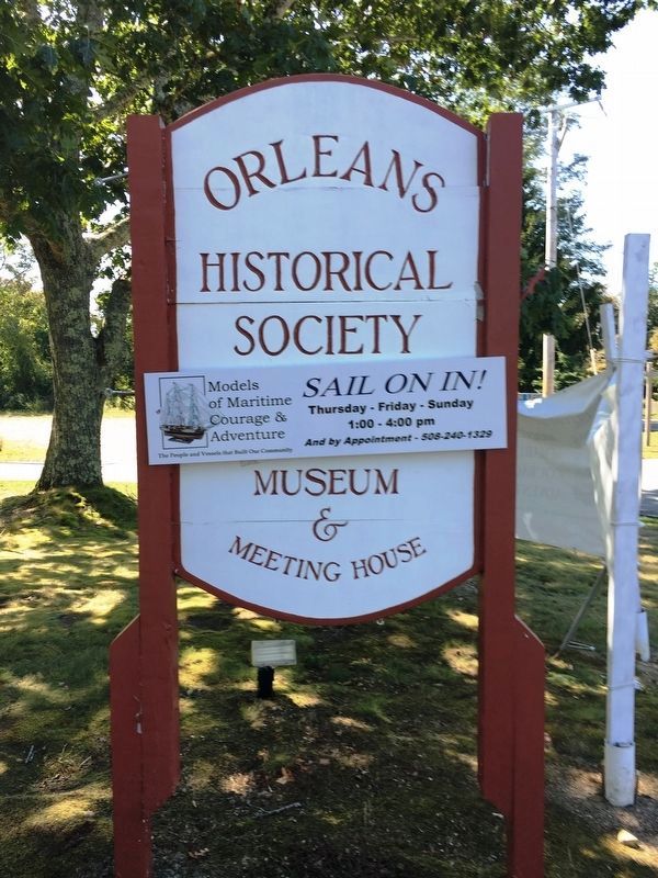 The Orleans Historical Society sign image. Click for full size.