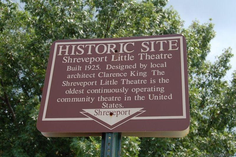 Shreveport Little Theatre Marker image. Click for full size.