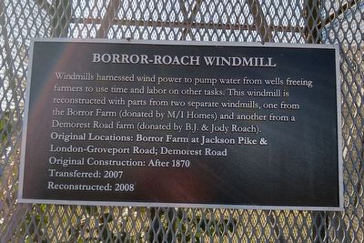 Borror-Roach Windmill Marker image. Click for full size.