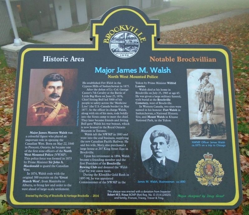 Major James M. Walsh Marker image. Click for full size.