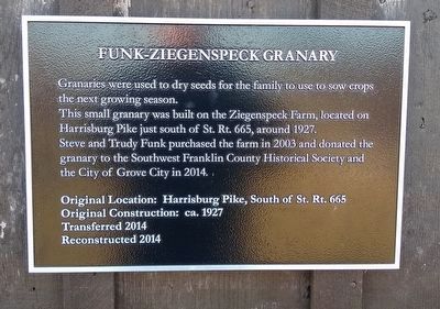 Funk-Ziegenspeck Granary Marker image. Click for full size.