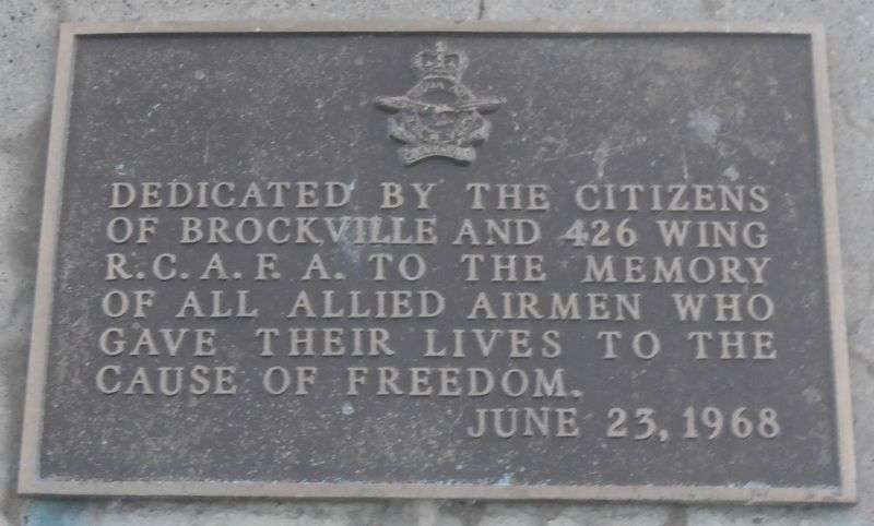 Allied Airmen War Memorial. Click for full size. Allied Airmen War Memorial image. Click for full size.