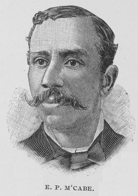 Edward P. McCabe (October 10, 1850 – March 12, 1920) image. Click for full size.