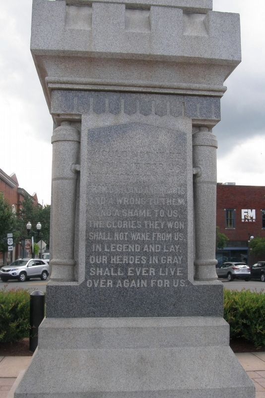 Our Confederate Soldiers Marker. Click for full size. Our Confederate Soldiers Marker image. Click for full size.