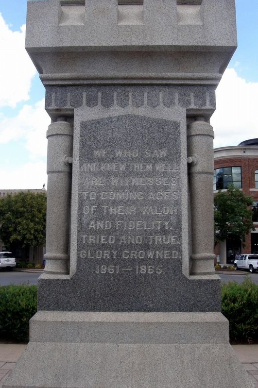 Our Confederate Soldiers Marker. Click for full size. Our Confederate Soldiers Marker image. Click for full size.
