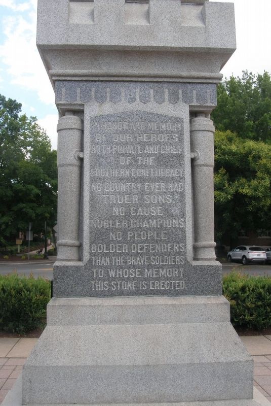 Our Confederate Soldiers Marker. Click for full size. Our Confederate Soldiers Marker image. Click for full size.