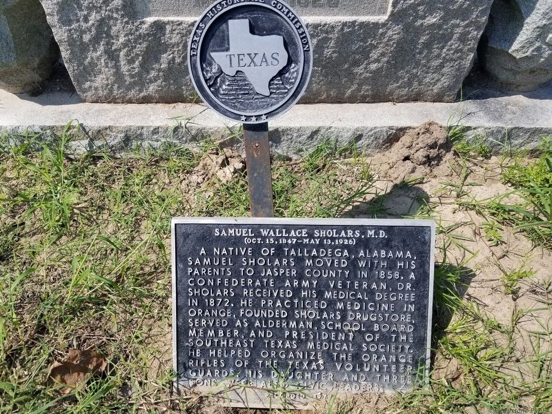 Samuel Wallace Sholars, M.D. Marker image. Click for full size.