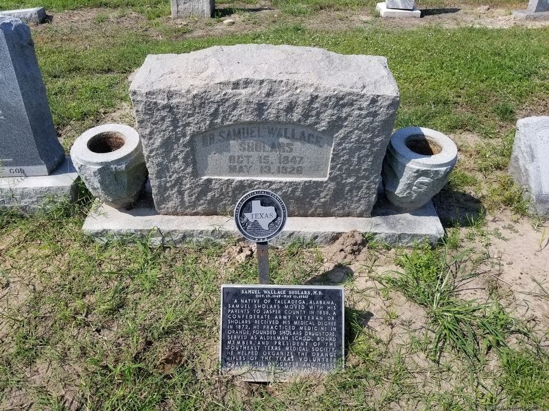 Samuel Wallace Sholars, M.D. Marker image. Click for full size.