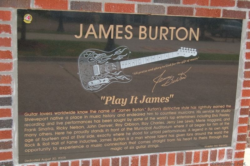James Burton Marker image. Click for full size.