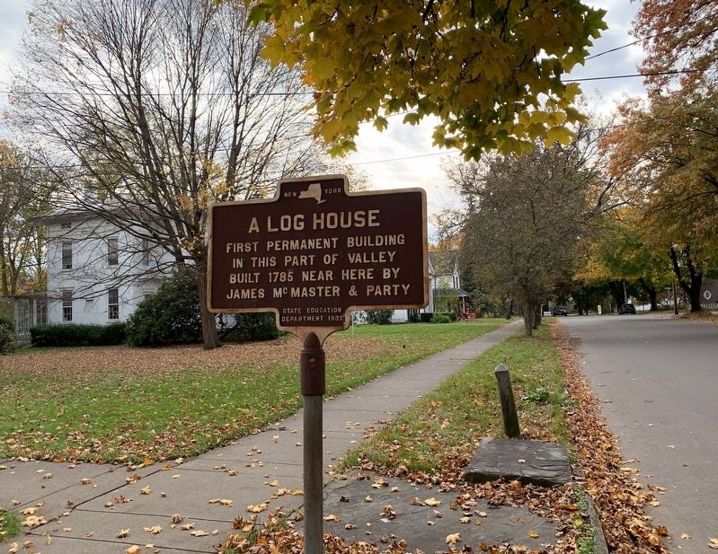 A Log House Marker. Click for full size. A Log House Marker image. Click for full size.