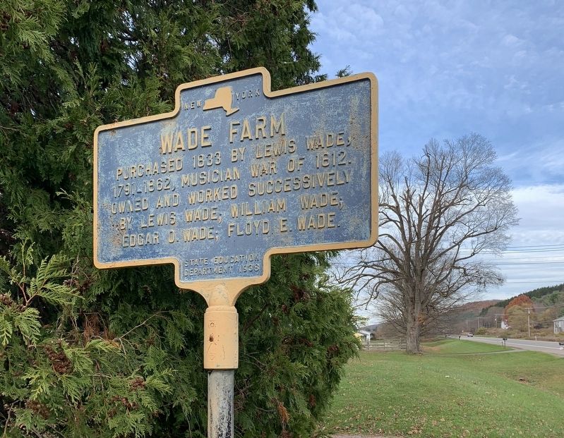 Wade Farm Marker. Click for full size. Wade Farm Marker image. Click for full size.