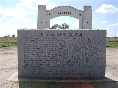Old Harmony School Marker image. Click for full size.