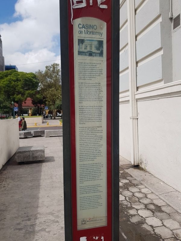 The Monterrey Casino Marker image. Click for full size.