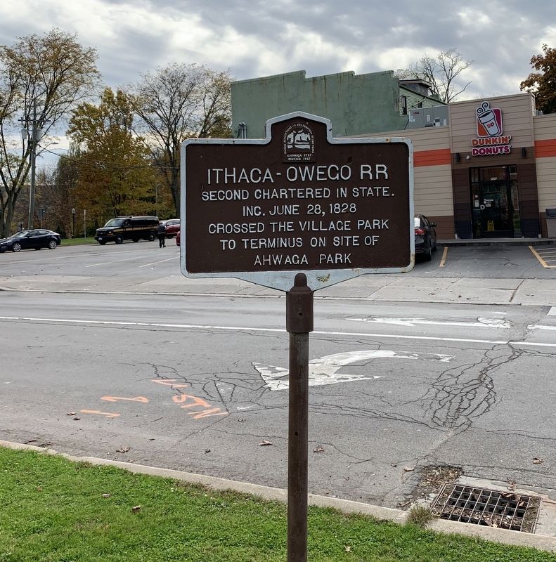 Ithaca-Owego RR Marker image. Click for full size.