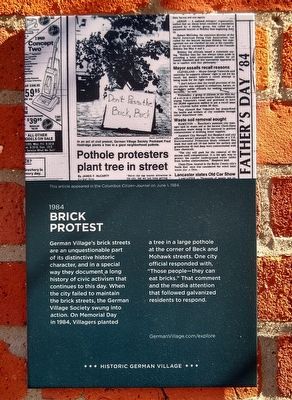Brick Protest and Taking Action Markers image. Click for full size.