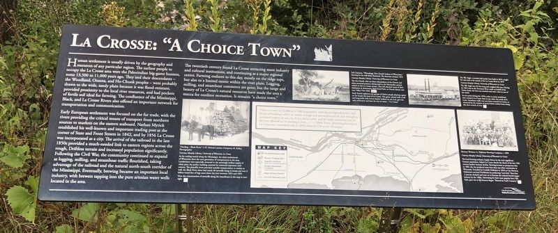 La Crosse: "A Choice Town" Marker image. Click for full size.