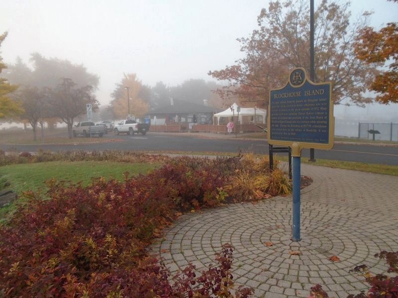 Blockhouse Island and Marker. Click for full size. Blockhouse Island and Marker image. Click for full size.