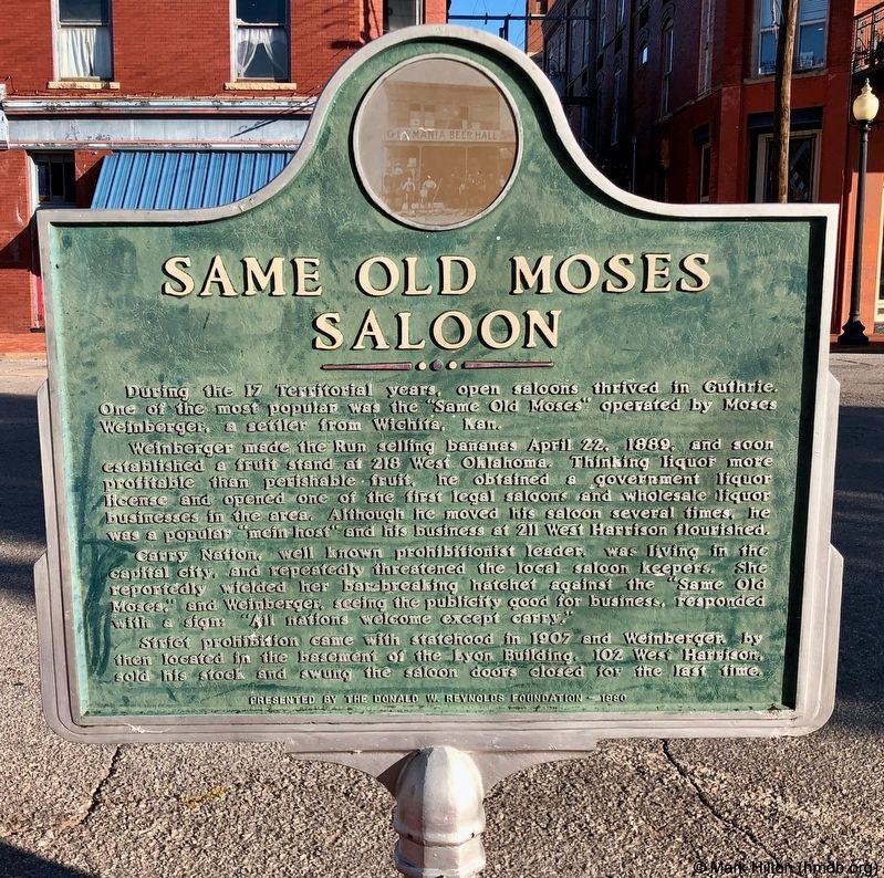 Same Old Moses Saloon Marker image. Click for full size.