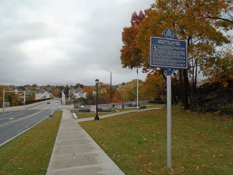 Lieutenant Colonel Frank J. Duffy Park and Marker image. Click for full size.