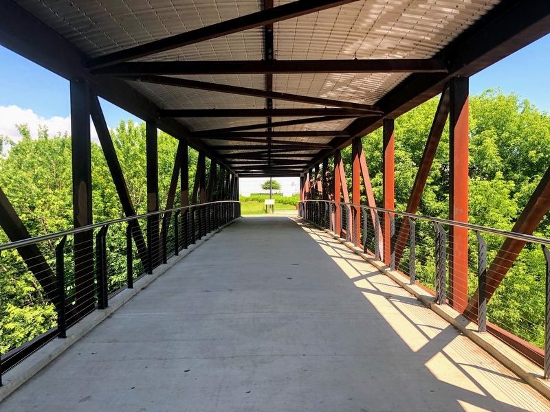 View of marker from bridge image. Click for full size.