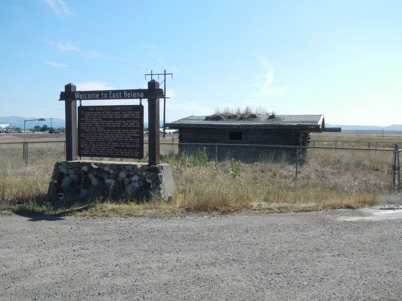 The Manlove Homestead and Marker. Click for full size. The Manlove Homestead and Marker image. Click for full size.