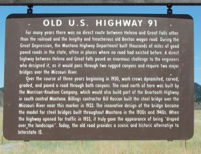 Old U.S. Highway 91 Marker image. Click for full size.