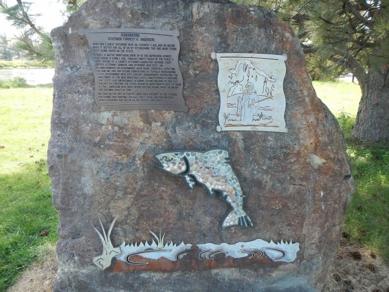 Remembering Governor Forrest H. Anderson Marker image. Click for full size.