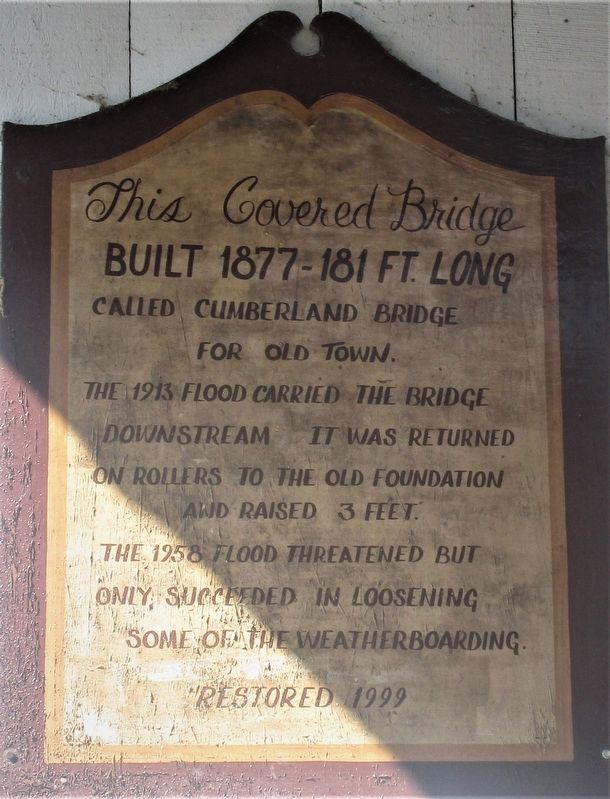 This Covered Bridge Marker. Click for full size. This Covered Bridge Marker image. Click for full size.
