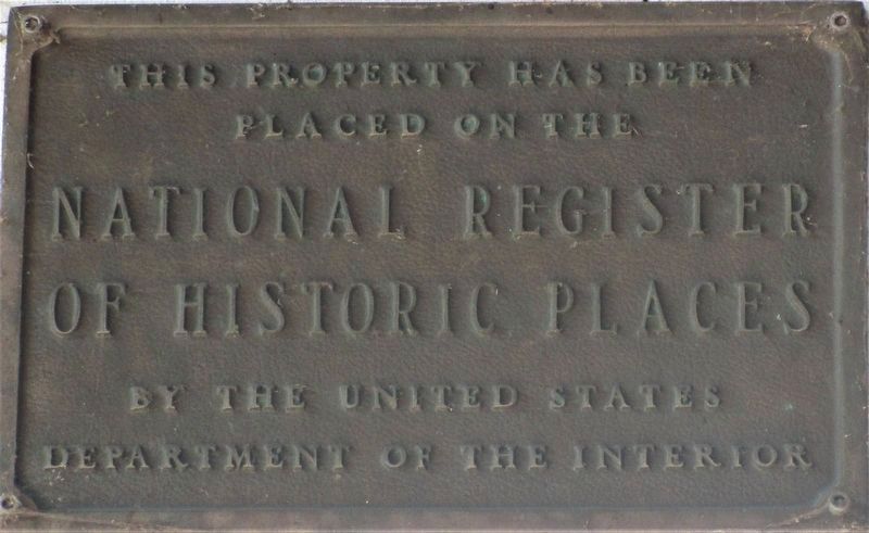 National Register of Historic Places plaque on the bridge. Click for full size. National Register of Historic Places plaque on the bridge image. Click for full size.