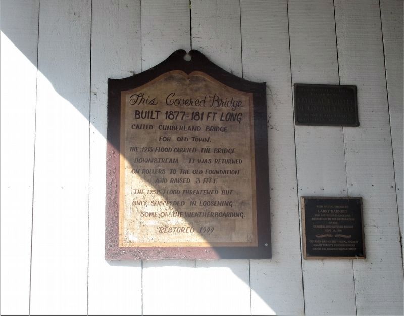 This Covered Bridge Marker. Click for full size. This Covered Bridge Marker image. Click for full size.