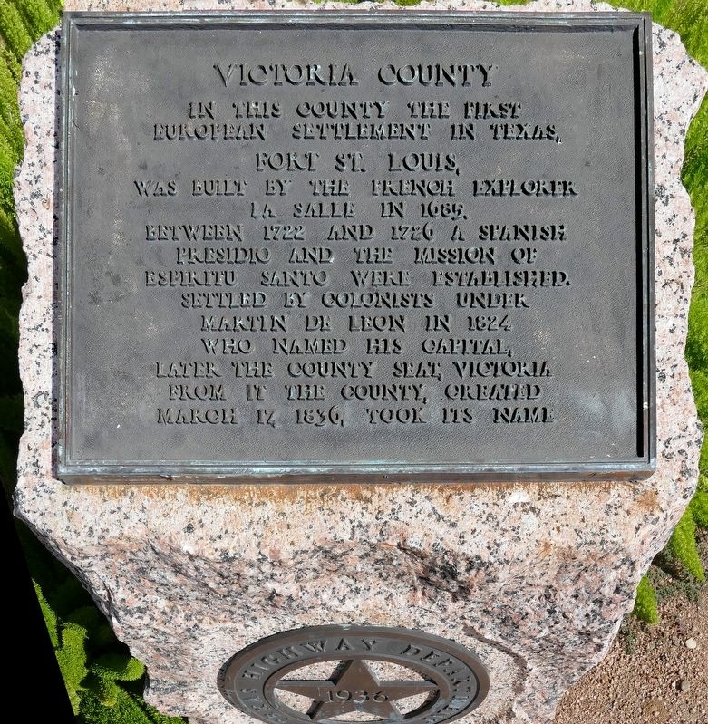 Victoria County Marker image. Click for full size.