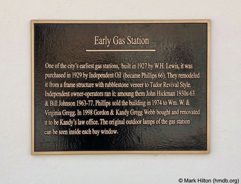 Early Gas Station Marker. Click for full size. Early Gas Station Marker image. Click for full size.