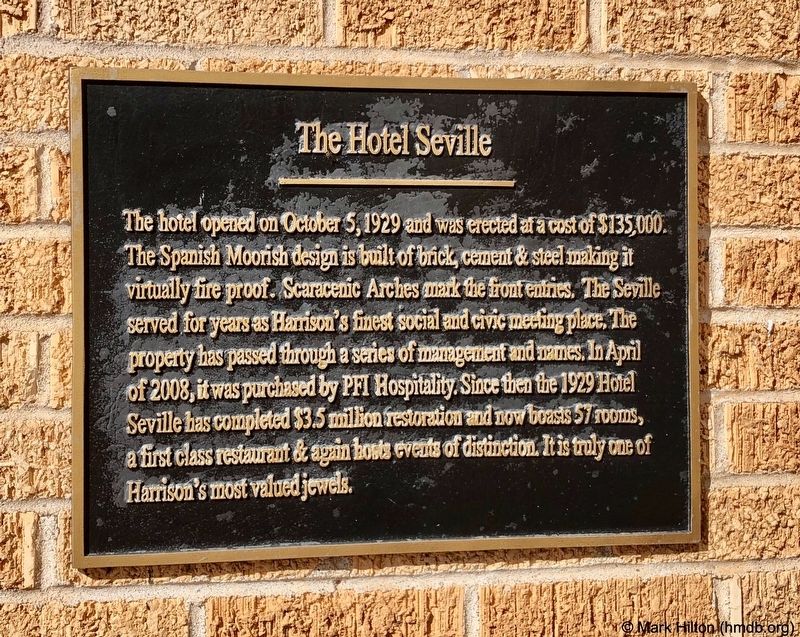 The Hotel Seville Marker image. Click for full size.
