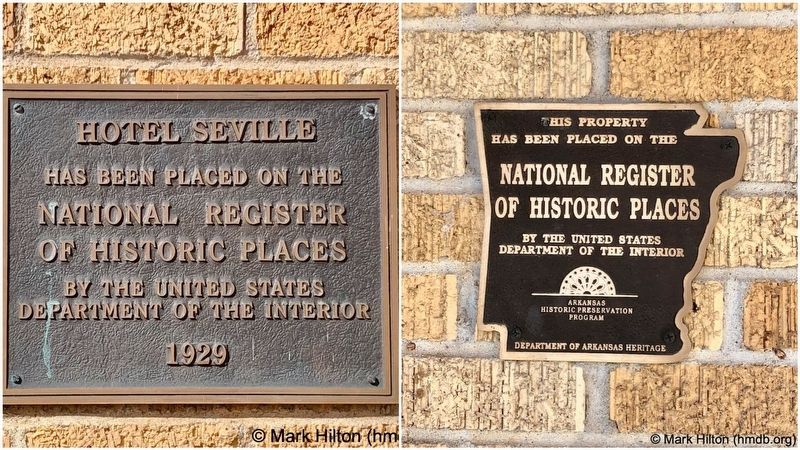 The Hotel Seville's 1929 NRHP designation. image. Click for full size.