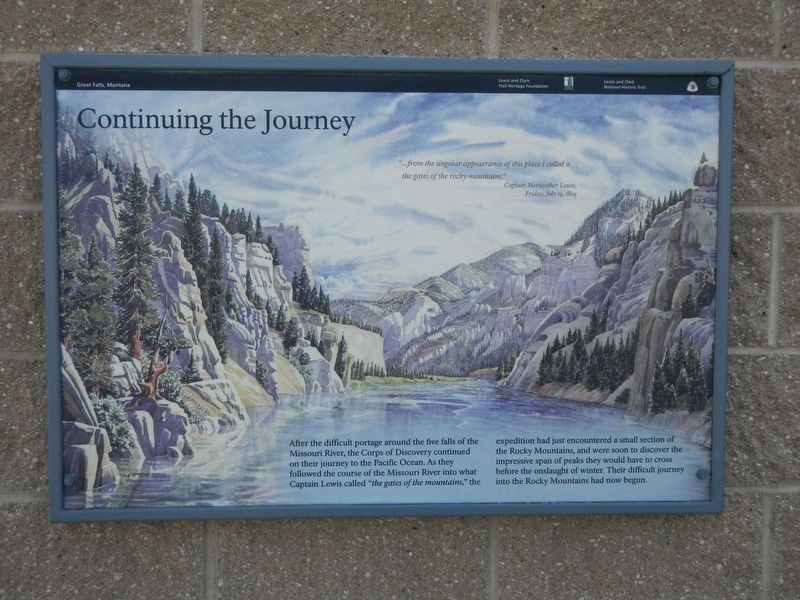 Continuing the Journey Marker image. Click for full size.