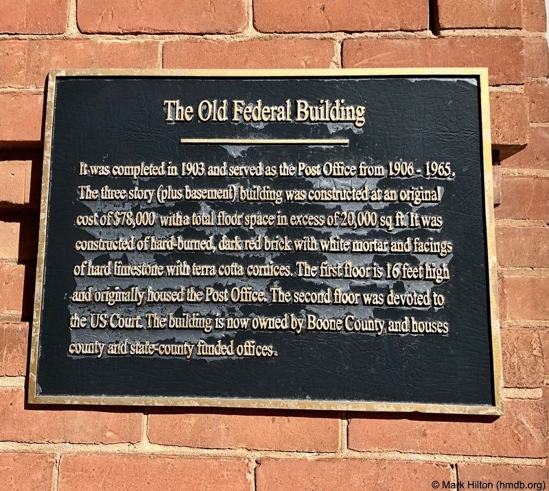 The Old Federal Building Marker image. Click for full size.