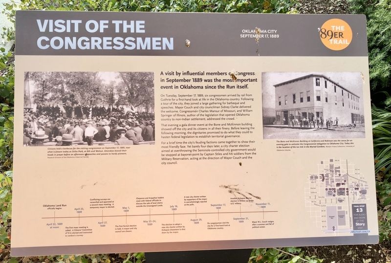 Visit of the Congressmen Marker image. Click for full size.