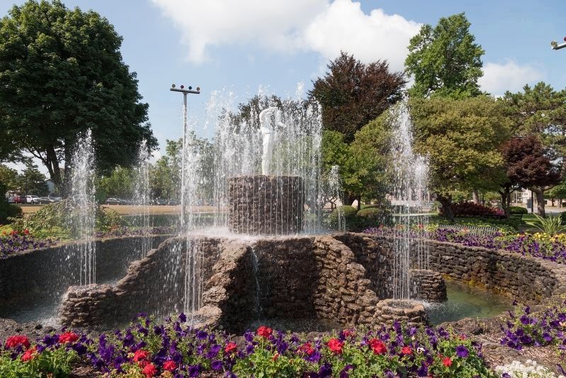 The Boy with the Boot Fountain, Sandusky Ohio image. Click for full size.