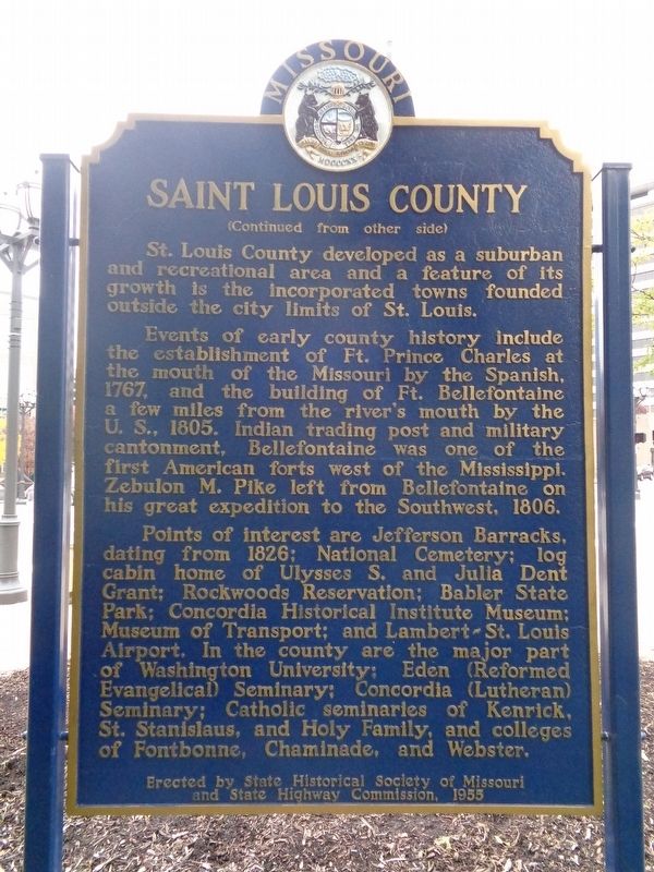 Saint Louis County Marker image. Click for full size.