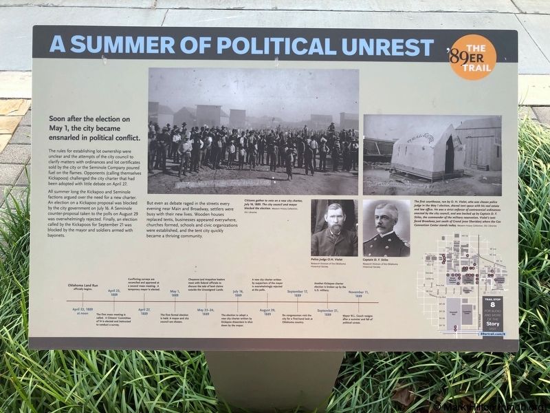 A Summer of Political Unrest Marker image. Click for full size.