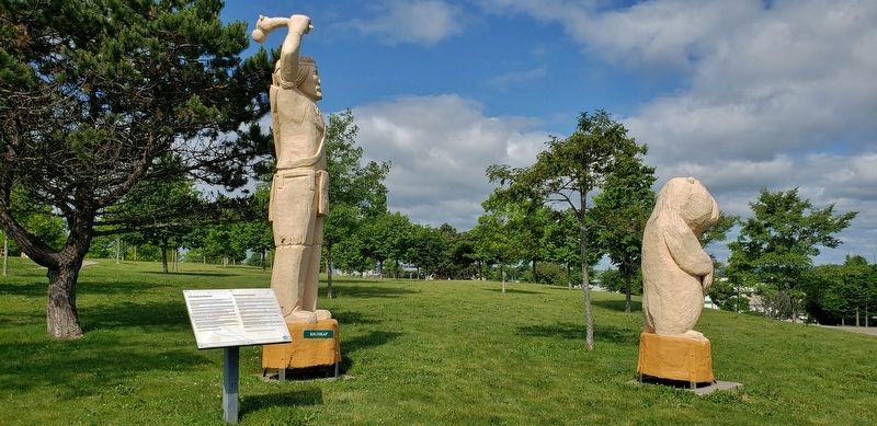 Koluskap and Beaver Marker (<i>wide view</i>) image. Click for full size.